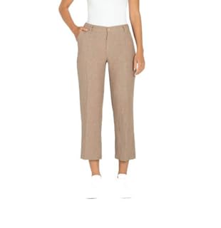 MAC 7/8-Leinenhose Nora Sand 44 : Amazon.de: Fashion