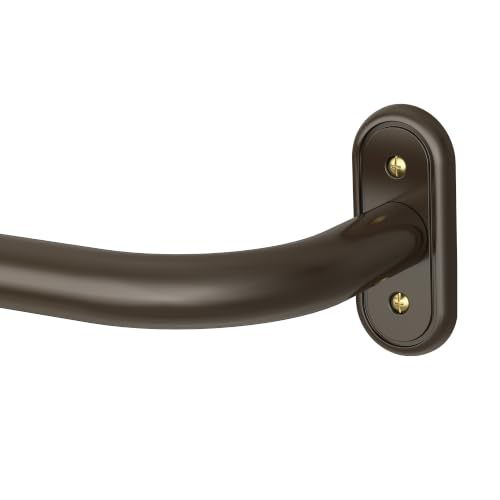 Wolistsa Curtain Rod 36-120 Inch Bronze Heavy Duty Curtain Rods for Windows