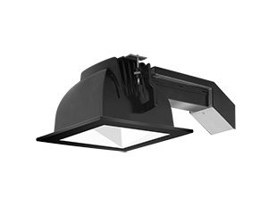 Black Trim Ring Wall wash White 6'' Square Trim Cone 26W 3500 K Warm Dimmable ELV Square Remodeler LED Downlights Module