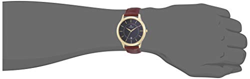 Titan Quartz Analog With Date Black Dial Brown Leather Strap Watch for Men - NT1825YL01