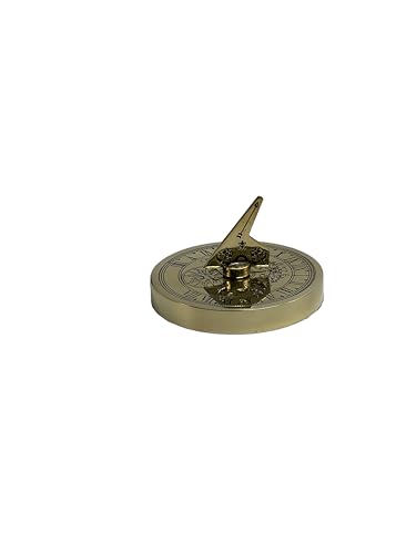 Brújula Sundial de Latón - 8 x 8 x 6.5 cm - Navegación Náutica Vintage miniatura 4