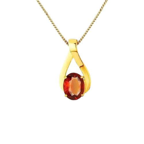 Médaillon en hessonite naturelle pour sublimer vos tenues chic au quotidien