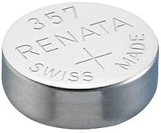RENATA 357 Non-rechargeable Battery, Watch, Single Cell, Silver Oxide, 190 mAh, 1.55 V, SR44, Flat Top (1 piece)