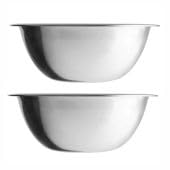 Image of KMW Stainless Steel Mixing Bowl Deep 8 Qt (7.6 litres) | with Enhanced Durability | Professional-Grade Build (Set of 2 Bowls)