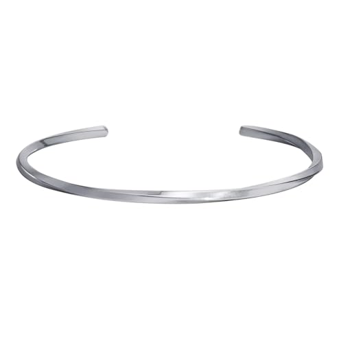 Bracelet acier inoxydable haut de gamme au design minimaliste unisexe