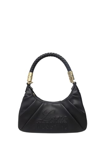 Sac PU noir Love Moschino 0000 taupe aux finitions luxe