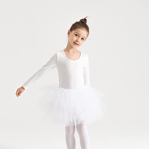 Image of Girls' Camisole Dance Tutu Leotard with Fluffy 4-Layers Ballet Dress for Ballerina (18 Months - 7 Years)