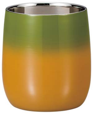 Amazon | 山中漆器×燕三条 漆塗り高級ステンレスカップ 若草ぼかし 
