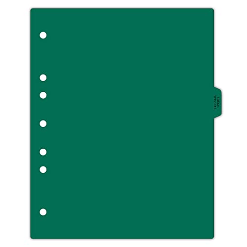 Carstens - Heavy Duty Social Services Plastic Ring Binder Dividers, Side Tab, 1/9 Cut, Tab 4 Position, US Letter, Pack of 10, (2620-12) - Ideal Medical Chart Dividers for 3 Ring Binders