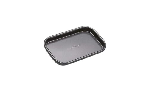 MasterClass Plaque à pâtisserie à portion unique avec antiadhésif PTFE, PFOA et BPA, acier au carbone robuste de 1 mm d'épaisseur, , 16,5 x 10 cm, gris