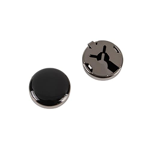 Image of 8Pcs Button Covers for Mens Shirts, Tuxedo Fake Studs | Fits regular dress shirts, button cover cufflinks, brass metal, sleek polished finish, secure clip on, groomsmen accessories