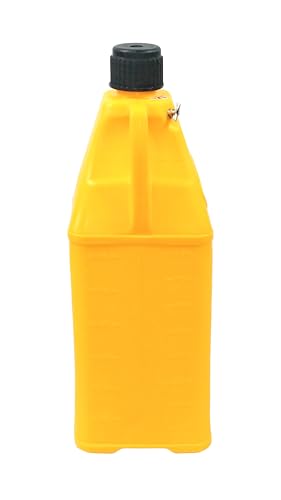 FLO-FAST Professional 10.5-Gallon Fluid Container, Portable, Durable, Made in USA – Marine, ATV, Automotive, Agriculture (Yellow, 10.5)