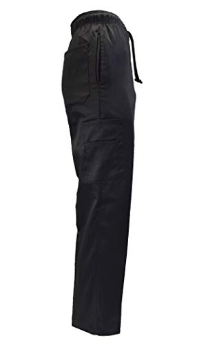 Natural Uniforms Classic Chef Pants (Large, Black Pack of 12)