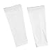 Calf Sleeves for Running and Cycling, Lightweight Breathable Sport Leg Sleeves with Muscle Support, Moisture Wicking Footless Socks, Polyester, Black（White） M