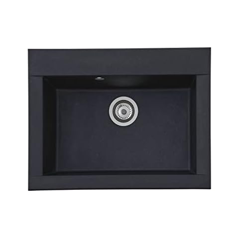 Respekta Ohio 66 x 50 cm Black Sink Cover
