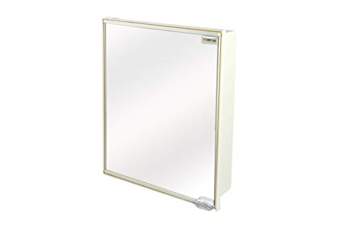 NAVRANG INNOVATIONS Plastic Neo Mini Mirror/Bathroom Cabinet with Shelves (12.5X17, Ivory) (B08MC3R1J1) Amazon Price History, Amazon Price Tracker