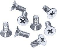 CRL Satin Chrome Phillips 5 mm x 12 mm Cover Plate Flat Head Screws - Package
