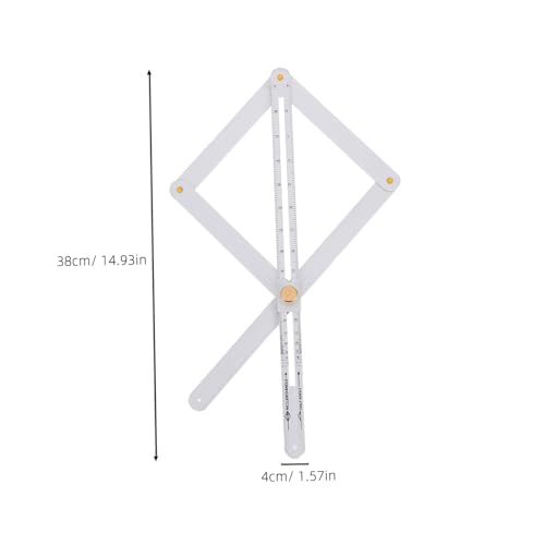Regla diagonal de acero inoxidable para medir ángulos miniatura 2