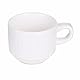 Set 6 Becher 250 ml Porzellan Horeca