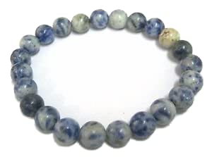 CRYSTALMIRACLE Sodalite Gemstone Power Beaded Bracelet crystal fashion jewelry wellness concentration handcrafted accessory