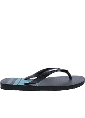 Sandalias Havaianas Top Basic Preto/Preto/Azul 35/36