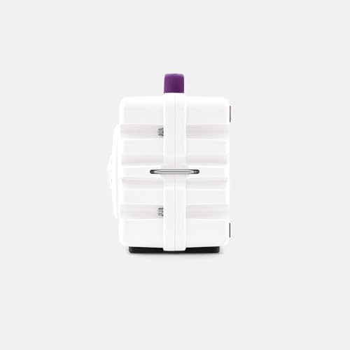 Image of Turtlebox Original Gen 3: Portable Outdoor Bluetooth Speaker - Ultra-Loud (120dB), Waterproof (IP67), Rugged, Impact-Resistant, 3-Day Battery | Party Mode: Unlimited Pairing Stereo, White /Purple