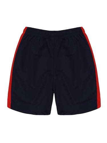 Image of Pack 2 Polyester Sports Shorts for Boys & Girls with Zipper Pockets