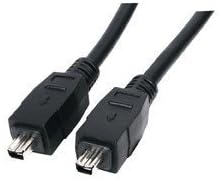 World of Data 2m Firewire Cable (4-4) - 4-pin to 4-pin - IEEE1394 - iLink - Video - Camcorder - DV - 400 - Male to Male