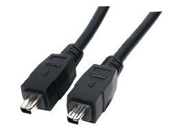 World of Data 2m Firewire Cable (4-4) - 4-pin to 4-pin - IEEE1394 - iLink - Video - Camcorder - DV - 400 - Male to Male