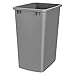 Rev-A-Shelf 35 Qt Under Sink Garbage Can for Base Kitchen and Bathroom Cabinet, Replacement Plastic Trash Bin for Laundry Rooms, Silver, RV-35-17-52