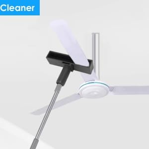Image of Pssopp Ceiling Fan Blade Cleaner, Duster Ceiling Fan Attachment Washable Brush Fan Tool for Furniture Brush (Black)