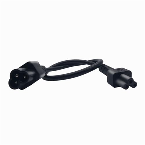 Cable de alimentación C6 a C5 adaptador IEC 0,3 m para cargador de laptop impresora y proyector