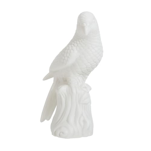 Figurine perroquet en céramique blanche idée cadeau originale créative - 2