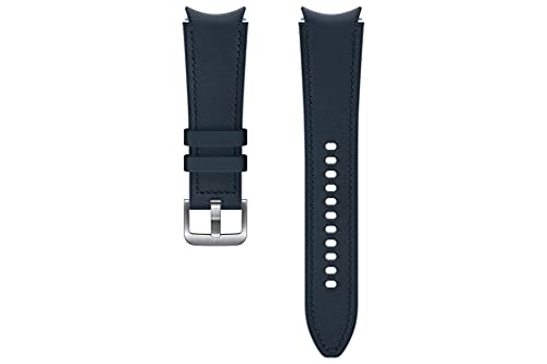 Samsung Bracelet de Montre Hybride en Cuir Bleu Marine 20 mm M/L