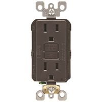 Mfg R00-GFNT1-00K 15A Outlet GFCI Self Test - 120V44; Brown
