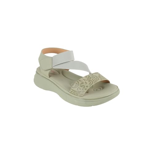 Image of Mochi Women's Synthetic Comfortable Walking Sandal with Floral Strap