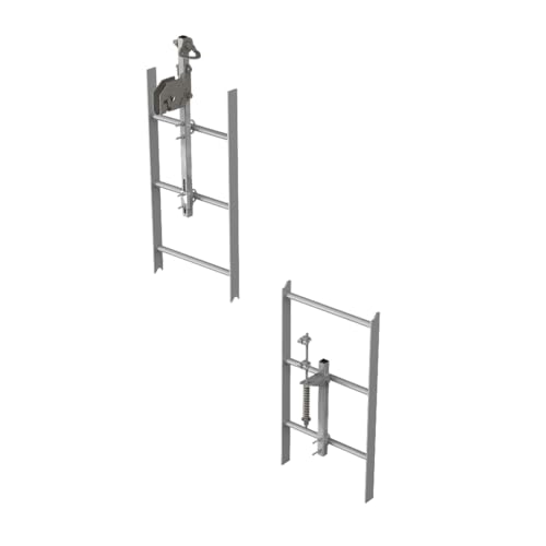 3M DBI-SALA Lad-Saf Cable Vertical Safety System Bracketry 6116633, 4 User, Galvanized Steel, 1 EA/Case by 3M - Used condition - US$619.06