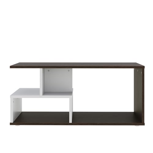 Image of Wakefit Center Table | 1 Yr Warranty | Coffee Table for Living Room Wooden, Tea Table for Living Room Wooden, Sofa Table, Free Installation from Brand, Modern Multi-Functional & Wobble-Free(Tazza)