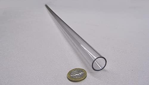 Polycarbonate Round Tube 3/4 inch (.750 inch ) OD x 5/8 inch (.625 inch ) ID x 1/16 inch Wall x 36 inch (More Length Options), Clear (KM-939)