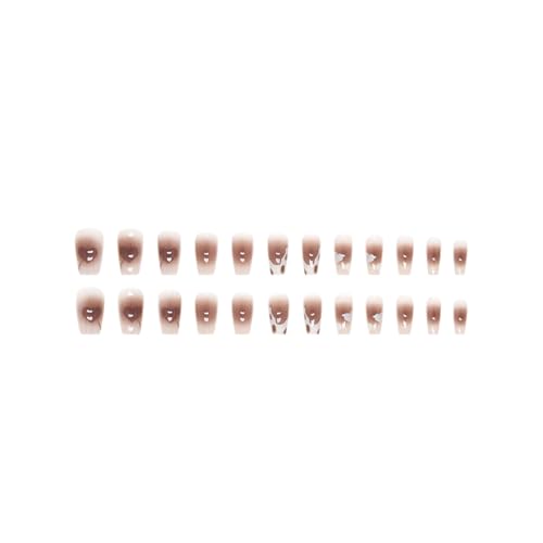 prendre ネイルチップ 24枚セット セルフネイル パーツ ショート ロング デザインチップ ジェルネイル ニュアンスネイル ネイル チップ プチプラ 簡単 かわいい (R661) PR-NAIL24CHIP10-R661