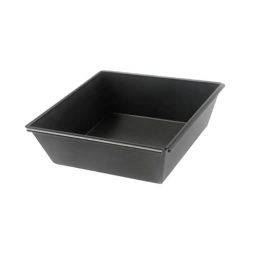 Bothyi Rectangular Pizza Pan, Deep Dish Pizza Tray, Heavy Duty Aluminum Alloy Pre Seasoned Bakeware Cake Baking Sheet, 10inch