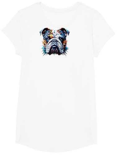 Polygon Art Old English Bulldog Bulldogs T-Shirt