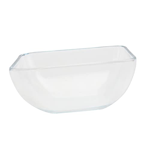 FUNOMOCYA 1pezzi Ciotola Quadrata in Vetro per Uso Ciotola per Alimenti in Vetro per per Dessert in da Cucina