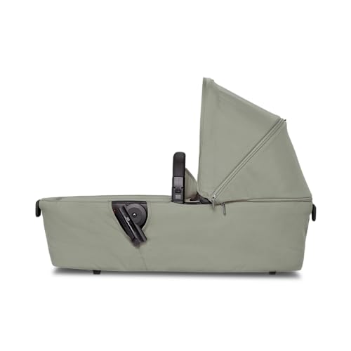 Image of Joolz AER+ Carrycot for Newborn (0-6 Months) - One-Hand Foldable Cot - Breathable Mattress - Lightweight Stroller Bassinet for Baby (Up to 20lbs)- Extended Sunhood - Water-Repellent - Sage Green