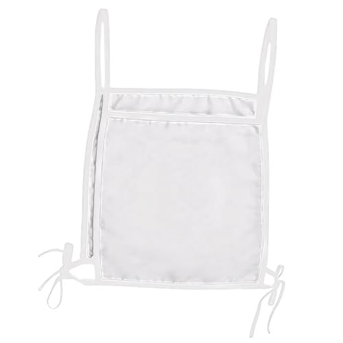 TopTie (Price/Piece) Blank Golf Event Caddy Bibs with Ties Polyester Sports Scrimmage Training Vest for Adult & Youth-White