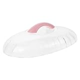 TOPPERFUN Vapor Eléctrico Transparente Compatible con Olla de Estofado Cubierta con Orificio de Ventilación Cocción y Práctica