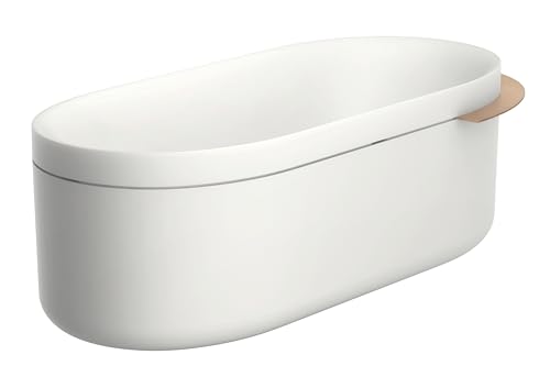 hansgrohe AXOR Suite bañera, independiente, 1900x850x630mm, SolidSurface, 2 plazas, 190 litros, 42005, Color: Rojo oro cepillado
