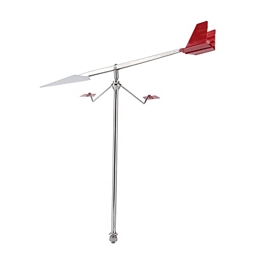 Acouto ACOUTO-HFJKWE-41623 Wind Vane Weathervane Weather Vane W Marine Weather Vane Wind Direction Indicator 304 Stainless Steel For Yacht Boat Sailing cover