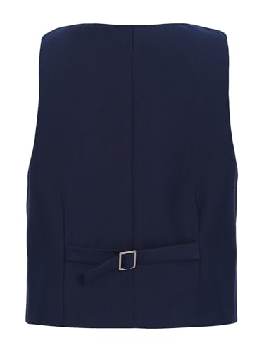 Hularka Kids Boys Formal Tuxedo Suit Vest Waistcoat Gentleman Formal Suit Graduation Wedding Prom Birthday Party Tops2