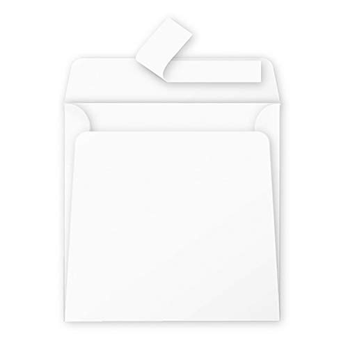 Enveloppes Premium Clairefontaine Pollen 120g Papier Lisse Blanc Carré 16,5 cm